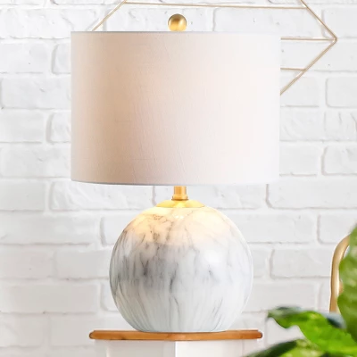 JONATHAN Y Luna Faux Marble Resin LED Table Lamp 5 JONATHAN Y Luna Faux Marble Resin LED Table Lamp - Image 3