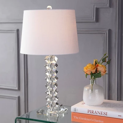 JONATHAN Y Crystal Julia 25.5" Table Lamp with LED Bulb - Clear 3 JONATHAN Y Crystal Julia 25.5" Table Lamp with LED Bulb - Clear