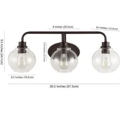 JONATHAN Y Sandrine 3-Light Iron and Seeded Glass Rustic LED Vanity Light -Jonathan Y Store GUEST ebf321cc 14af 4b8a a8d0 b16cd6cba346