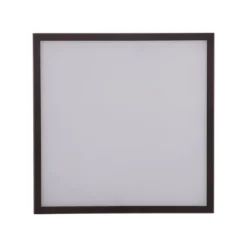 14.13" 2-Light Grant Minimalist Industrial Square Linen Iron LED Flush Mount Bronze/Beige - JONATHAN Y: UL Listed, Hardwired, Modern Decor -Jonathan Y Store GUEST ecc80597 61bc 4eac 99e1 aa2d19f67a2f