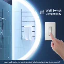 Dane 27" Round Frameless Anti-Fog Aluminum Front/Back-lit Tri-color LED Bathroom Vanity Mirror With Smart Touch Control - JONATHAN Y 18 Dane 27" Round Frameless Anti-Fog Aluminum Front/Back-lit Tri-color LED Bathroom Vanity Mirror With Smart Touch Control - JONATHAN Y -Jonathan Y Store GUEST ed89f1ea cfd9 41fc 8a34 2be12af249f4