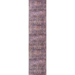 JONATHAN Y Victoria Ornate Persian All-Over Machine-Washable Rug