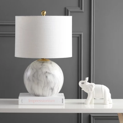 JONATHAN Y Luna Faux Marble Resin LED Table Lamp 6 JONATHAN Y Luna Faux Marble Resin LED Table Lamp - Image 4