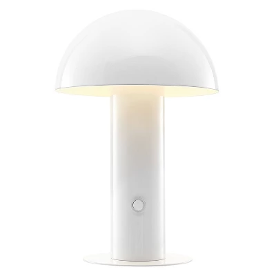 10.75" Boletus Contemporary Bohemian Rechargeable/Cordless Iron LED Mushroom Table Lamp - JONATHAN Y 15 10.75" Boletus Contemporary Bohemian Rechargeable/Cordless Iron LED Mushroom Table Lamp - JONATHAN Y - Image 13