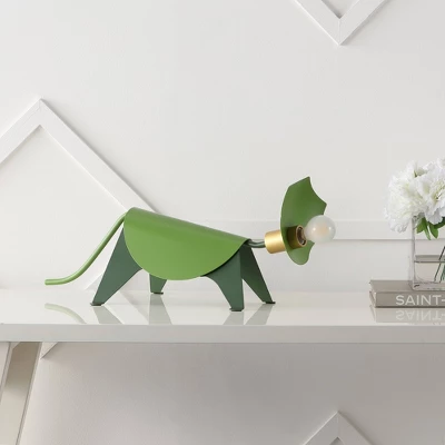JONATHAN Y Gretchen 7.5" Modern Industrial Iron Triceratops Kids' Lamp 5 JONATHAN Y Gretchen 7.5" Modern Industrial Iron Triceratops Kids' Lamp - Image 3