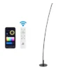 JONATHAN Y Malthe 71" Smart Arc LED Floor Lamp - Dimmable Black Metal -Jonathan Y Store GUEST f626a925 23b7 40d1 a02f 48f6a3308928