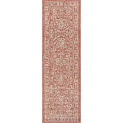 JONATHAN Y Malta Bohemian Medallion Textured Weave Indoor/Outdoor Area Rug