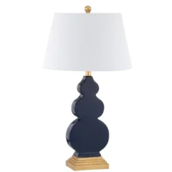 JONATHAN Y Carter 29" Ceramic LED Table Lamp - Navy Blue/Gold -Jonathan Y Store GUEST f6adc0dd 35a9 4a7d a98e 07ac99d926ce