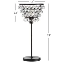 JONATHAN Y Buckingham 25" Crystal and Metal Table Lamp with LED Bulb -Jonathan Y Store GUEST f798d2ce e866 4883 aca6 c207d35608fa