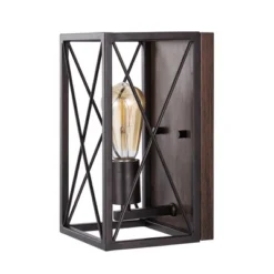 JONATHAN Y Norris X-Frame Rustic Iron Farmhouse LED Wall Sconce 15 JONATHAN Y Norris X-Frame Rustic Iron Farmhouse LED Wall Sconce -Jonathan Y Store GUEST fcc59d5c 8e1d 444e a0d4 01d721faff43