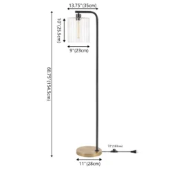 JONATHAN Y Easton 60.75" Modern Minimalist Metal/Ribbed Glass (Includes LED Light Bulb) Floor Lamp Brass Gold/Black 13 JONATHAN Y Easton 60.75" Modern Minimalist Metal/Ribbed Glass (Includes LED Light Bulb) Floor Lamp Brass Gold/Black -Jonathan Y Store GUEST fdb2b102 59da 4649 a749 08da1f0e3e53