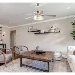 Jonathan Y 52-Inch LED Crystal Prism Drum Ceiling Fan - Modern Glam Chrome -Jonathan Y Store GUEST ffcc6ed7 6dee 43d1 ae81 f2a691076527